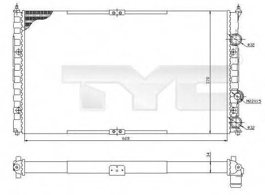 Imagine Radiator, racire motor TYC 737-0057