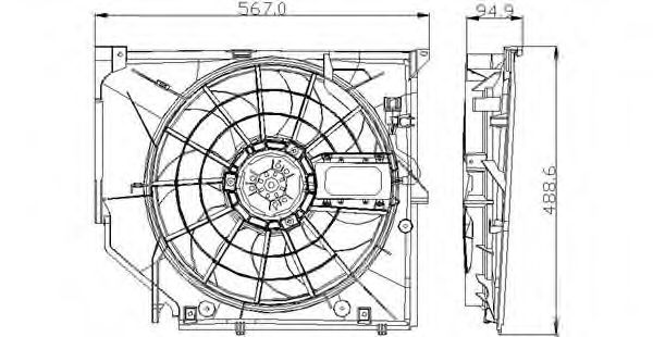 Imagine Ventilator, radiator TYC 803-0005