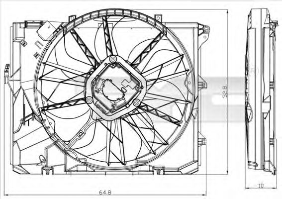 Imagine Ventilator, radiator TYC 803-0012