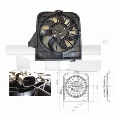 Imagine Ventilator, radiator TYC 804-0003