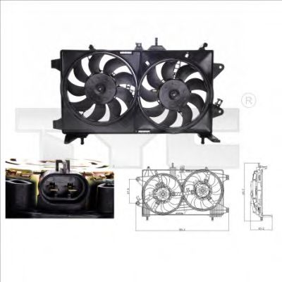 Imagine Ventilator, radiator TYC 809-0001