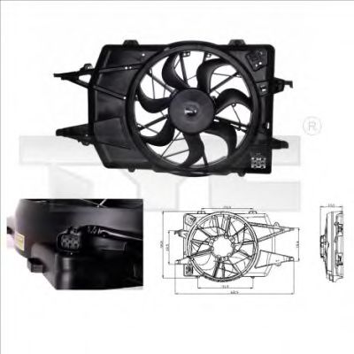Imagine Ventilator, radiator TYC 810-0018