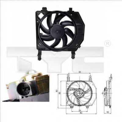 Imagine Ventilator, radiator TYC 810-0028