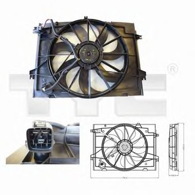 Imagine Ventilator, radiator TYC 817-0001