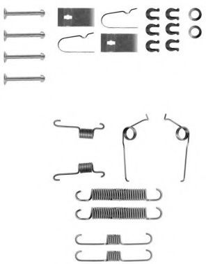 Imagine Set accesorii, sabot de frana FERODO FBA66