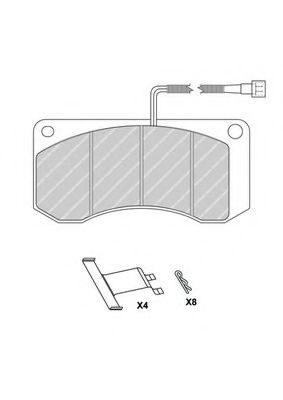 Imagine set placute frana,frana disc FERODO FCV1046