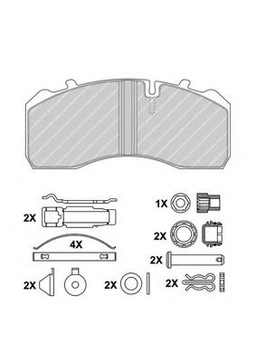 Imagine set placute frana,frana disc FERODO FCV1275BFE