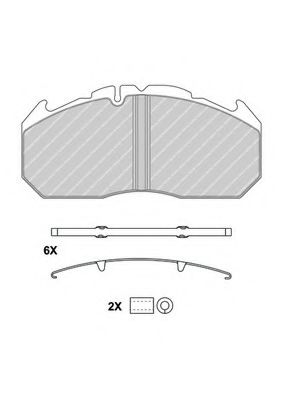 Imagine set placute frana,frana disc FERODO FCV1578BFE