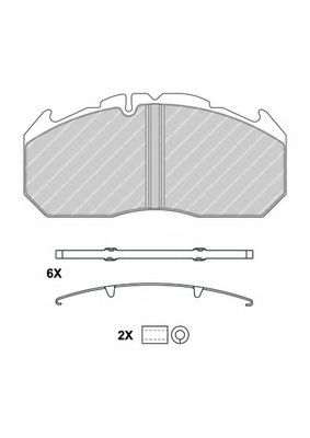 Imagine set placute frana,frana disc FERODO FCV1579BFE