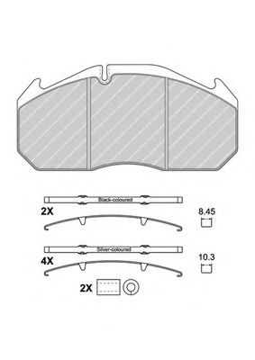 Imagine set placute frana,frana disc FERODO FCV1583B