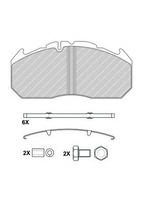 Imagine set placute frana,frana disc FERODO FCV1585BFE