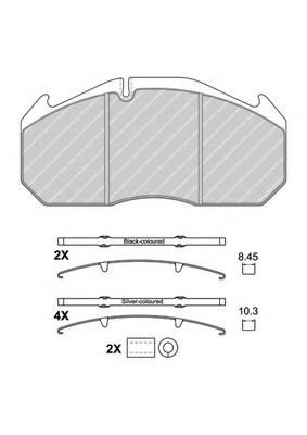 Imagine set placute frana,frana disc FERODO FCV1763B