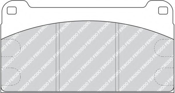 Imagine set placute frana,frana disc FERODO FCV958