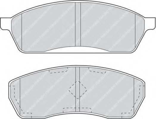 Imagine set placute frana,frana disc FERODO FDB1019