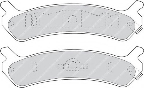 Imagine set placute frana,frana disc FERODO FDB1033