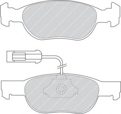 Imagine set placute frana,frana disc FERODO FDB1040