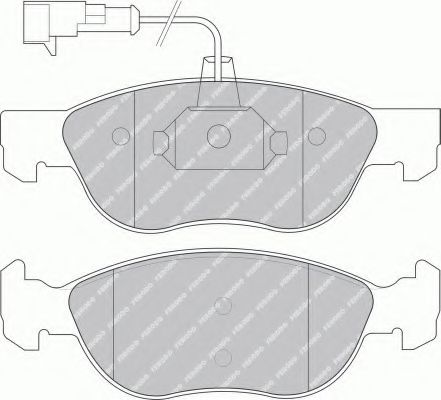 Imagine set placute frana,frana disc FERODO FDB1056B