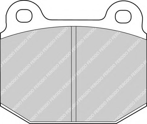 Imagine set placute frana,frana disc FERODO FDB116