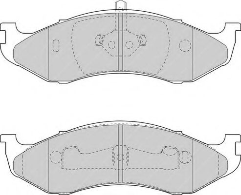 Imagine set placute frana,frana disc FERODO FDB1267