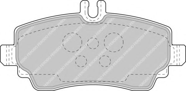 Imagine set placute frana,frana disc FERODO FDB1356