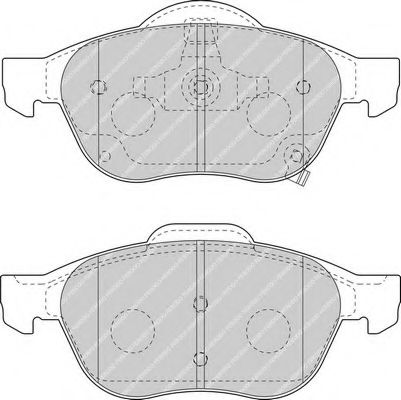 Imagine set placute frana,frana disc FERODO FDB1447