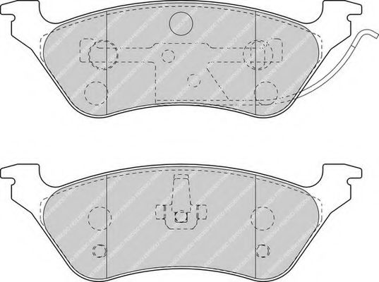 Imagine set placute frana,frana disc FERODO FDB1475