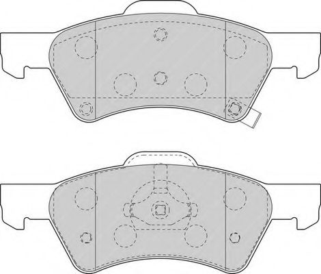 Imagine set placute frana,frana disc FERODO FDB1510