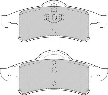 Imagine set placute frana,frana disc FERODO FDB1524