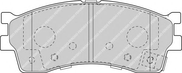 Imagine set placute frana,frana disc FERODO FDB1602