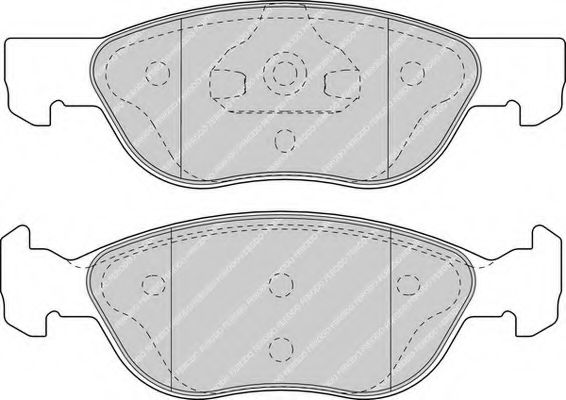 Imagine set placute frana,frana disc FERODO FDB1651