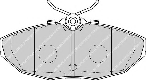 Imagine set placute frana,frana disc FERODO FDB1713