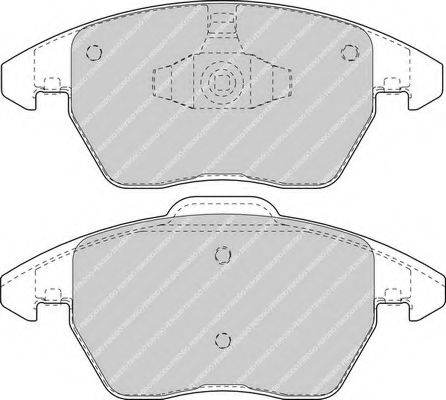 Imagine set placute frana,frana disc FERODO FDB1728