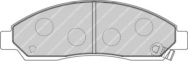 Imagine set placute frana,frana disc FERODO FDB1816