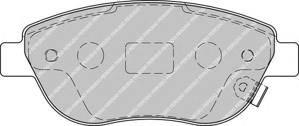 Imagine set placute frana,frana disc FERODO FDB1919