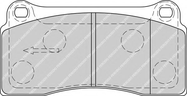 Imagine set placute frana,frana disc FERODO FDB1951