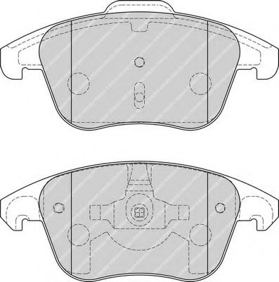 Imagine set placute frana,frana disc FERODO FDB1972