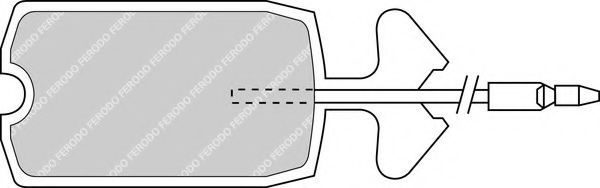 Imagine set placute frana,frana disc FERODO FDB353