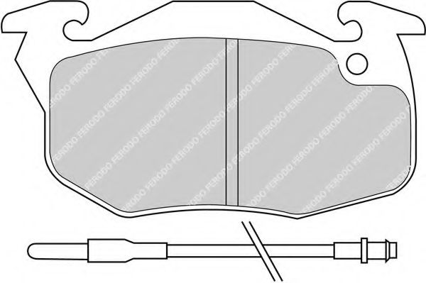 Imagine set placute frana,frana disc FERODO FDB393