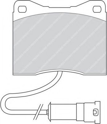 Imagine set placute frana,frana disc FERODO FDB399