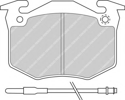 Imagine set placute frana,frana disc FERODO FDB402