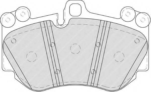 Imagine set placute frana,frana disc FERODO FDB4056