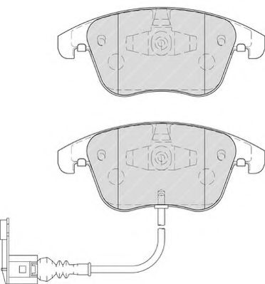 Imagine set placute frana,frana disc FERODO FDB4057