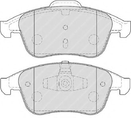 Imagine set placute frana,frana disc FERODO FDB4068