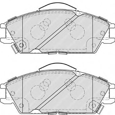 Imagine set placute frana,frana disc FERODO FDB4076