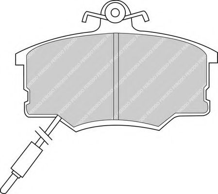 Imagine set placute frana,frana disc FERODO FDB410