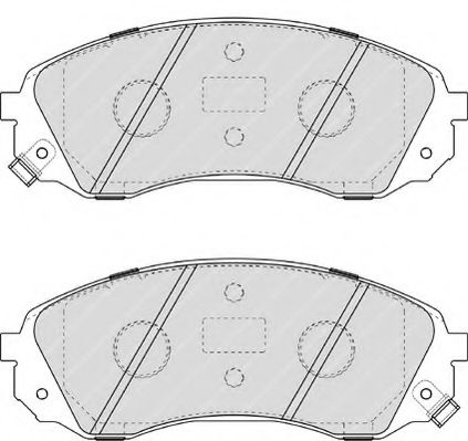 Imagine set placute frana,frana disc FERODO FDB4113