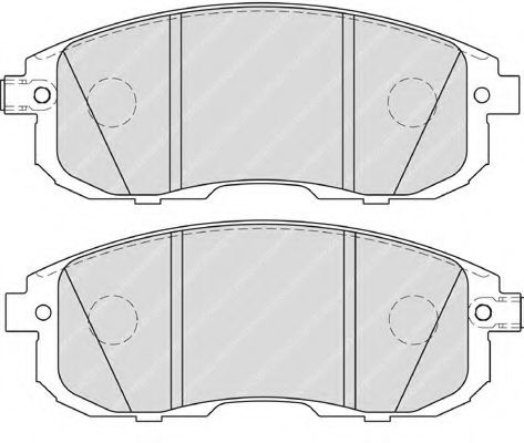 Imagine set placute frana,frana disc FERODO FDB4148