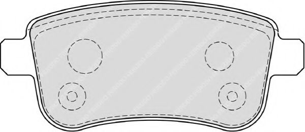 Imagine set placute frana,frana disc FERODO FDB4182