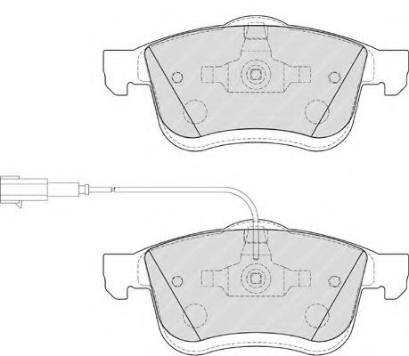 Imagine set placute frana,frana disc FERODO FDB4184