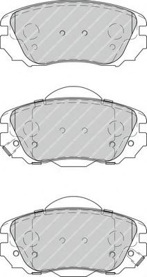 Imagine set placute frana,frana disc FERODO FDB4207